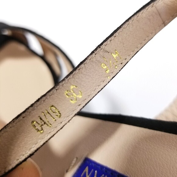 NWT Stuart Weitzman Misty 90s Platform Black Suede Strappy Chunky Block Heel 9.5 - Picture 8 of 13